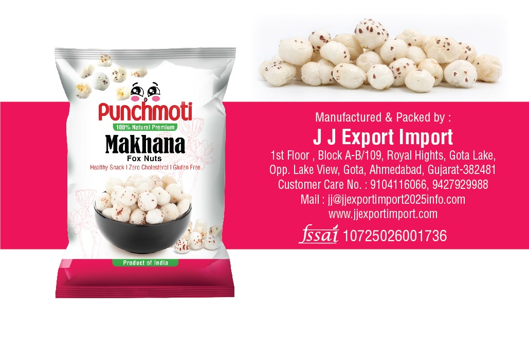 Punchmoti Makhana Product Package and Company Details